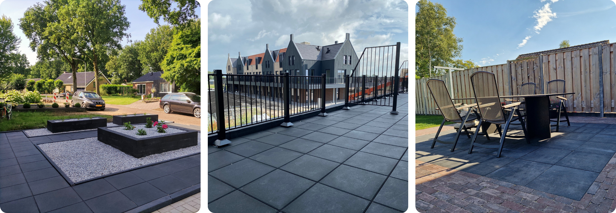 Antraciete Betontegels inspiratie