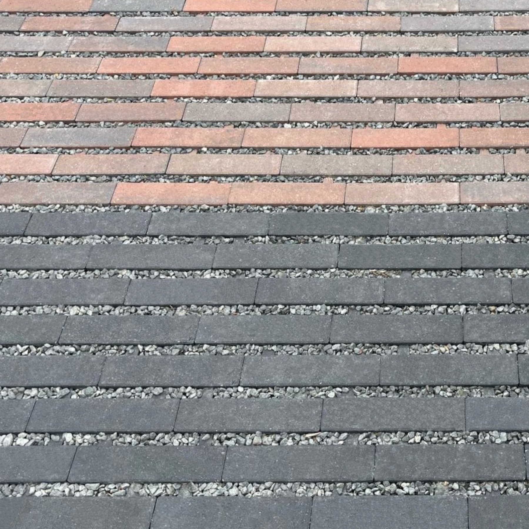 Waterpasserende longstone opritsteen