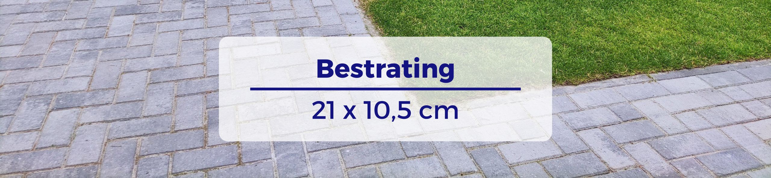 Bestrating 21x10,5 cm - Betonklinker 6 cm grijs zwart komo