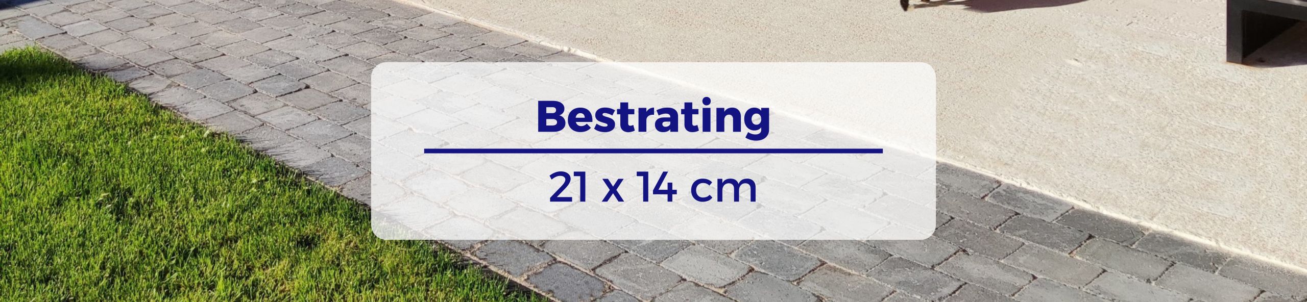 Bestrating 21x14 cm - Stonique trommel 21x14x7 cm antraciet