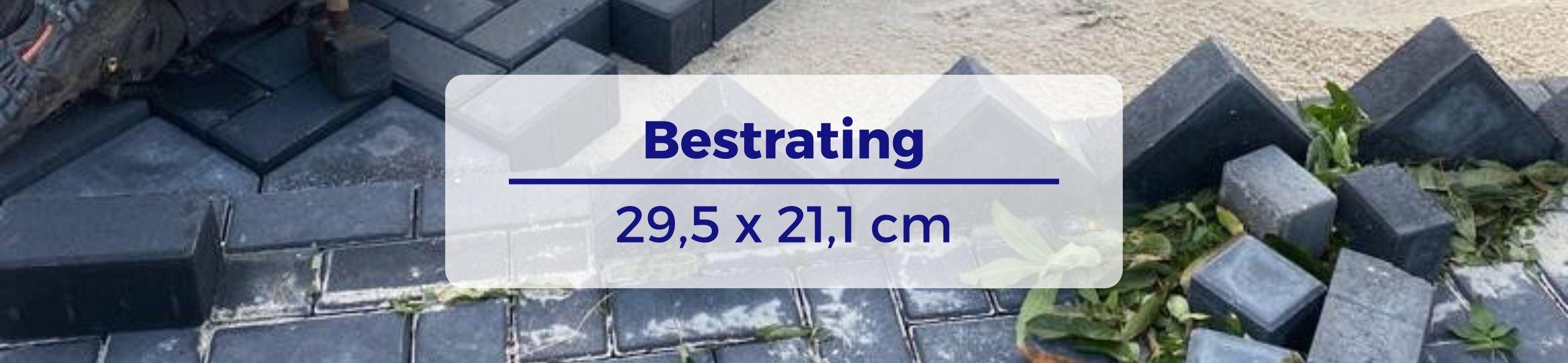 Bestrating 29,5x21,1 cm