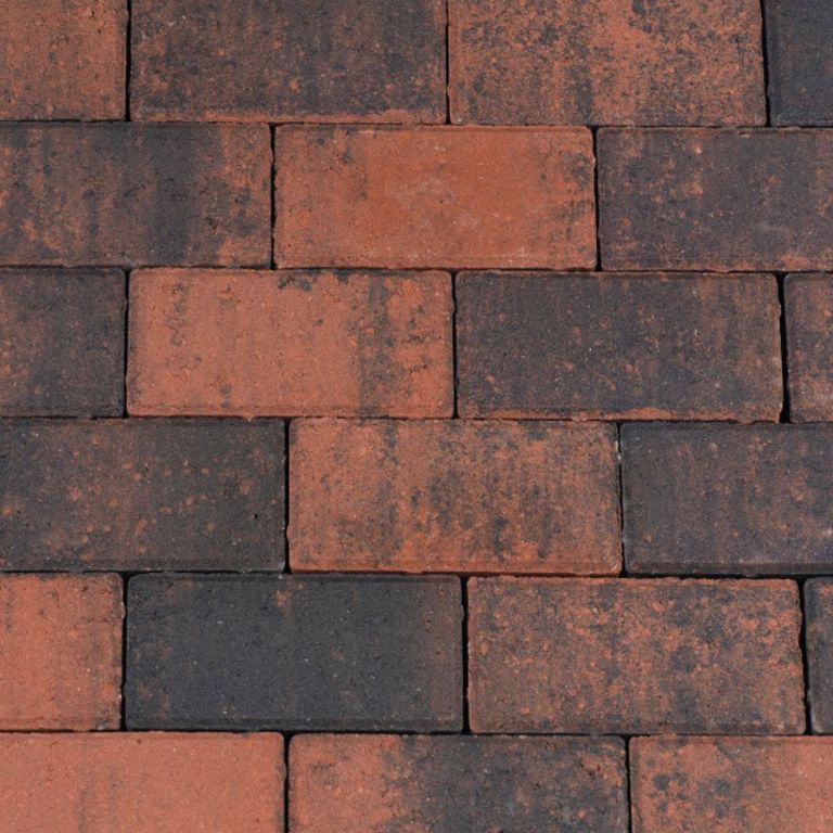 Betonklinker 6 cm Rood_Zwart BKK KOMO