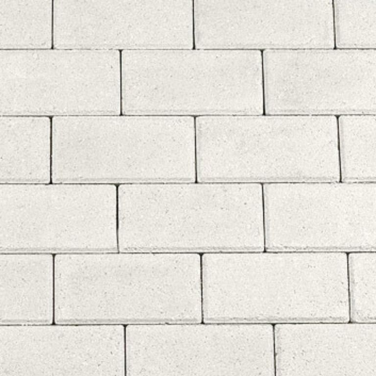 Betonklinker 8 cm Wit Verkeerssteen BKK KOMO