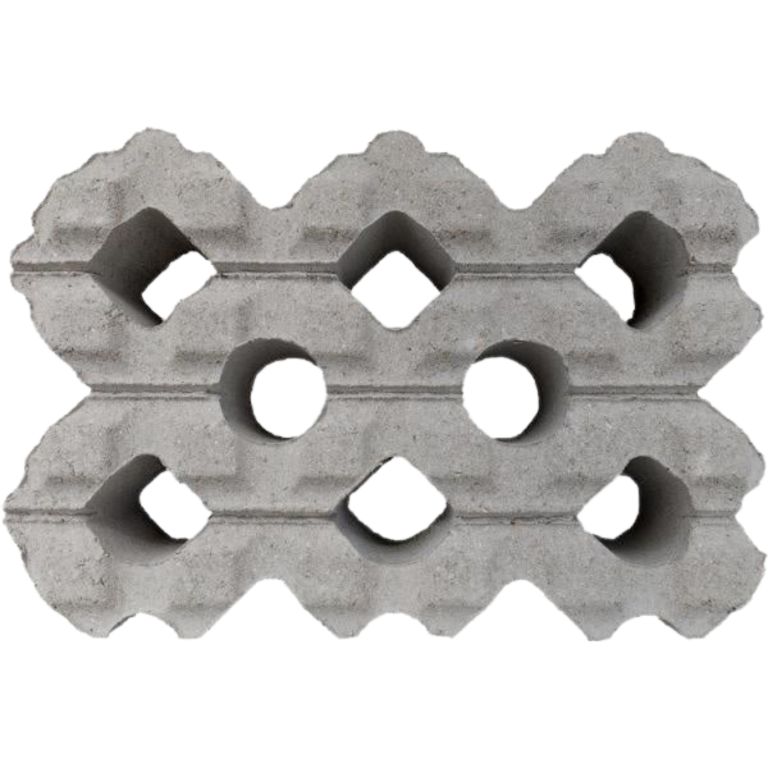 Grasbeton kei 40x60x12 cm Grijs