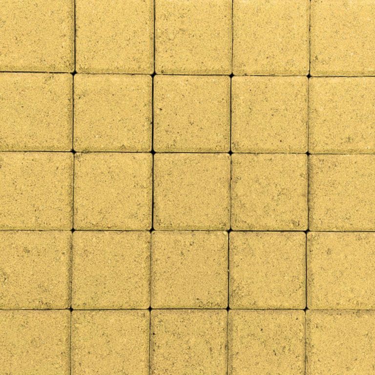 Halve betonklinker 8 cm Geel