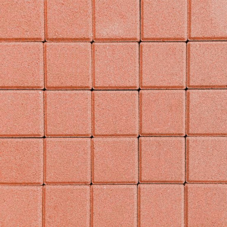 Halve betonklinker 8 cm Rood