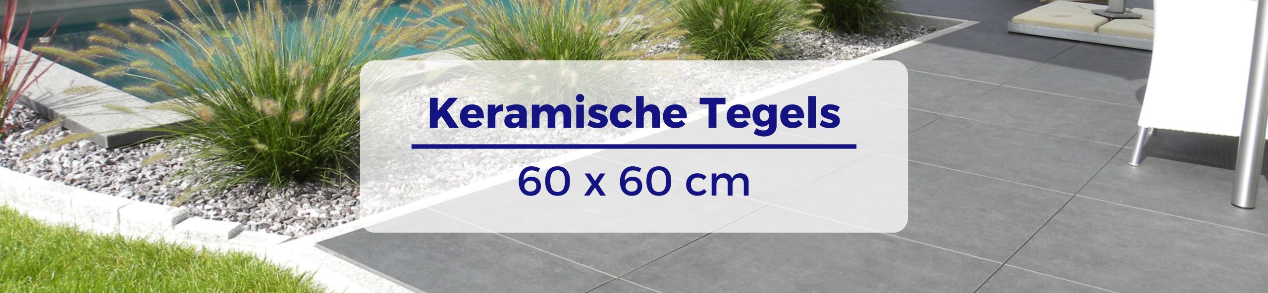 Keramische Tegels 60x60 - SolidSquare keramisch 60x60x3 cm puzzolato nero