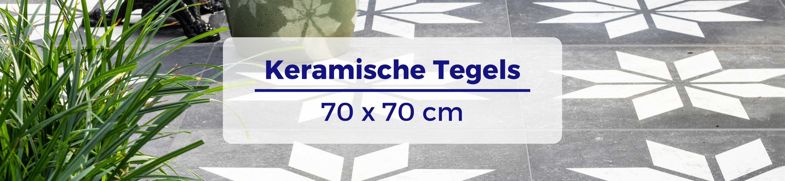 Keramische Tegels 70x70 - vtwonen Solostone Decoren Belgian Stone Star White 70x70