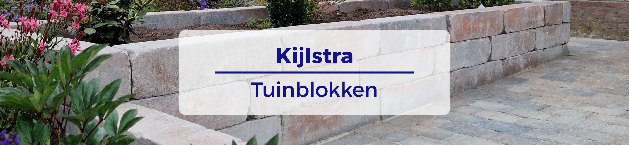 Kijlstra Tuinblokken - Linea trommel 15x15x60 cm tricolore