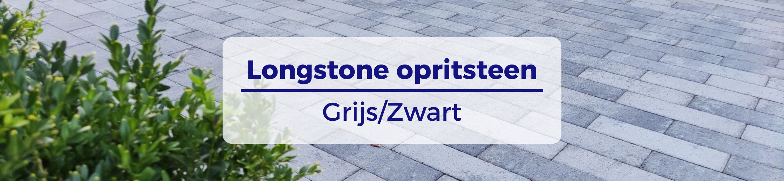 Longstone Opritsteen Grijs_Zwart