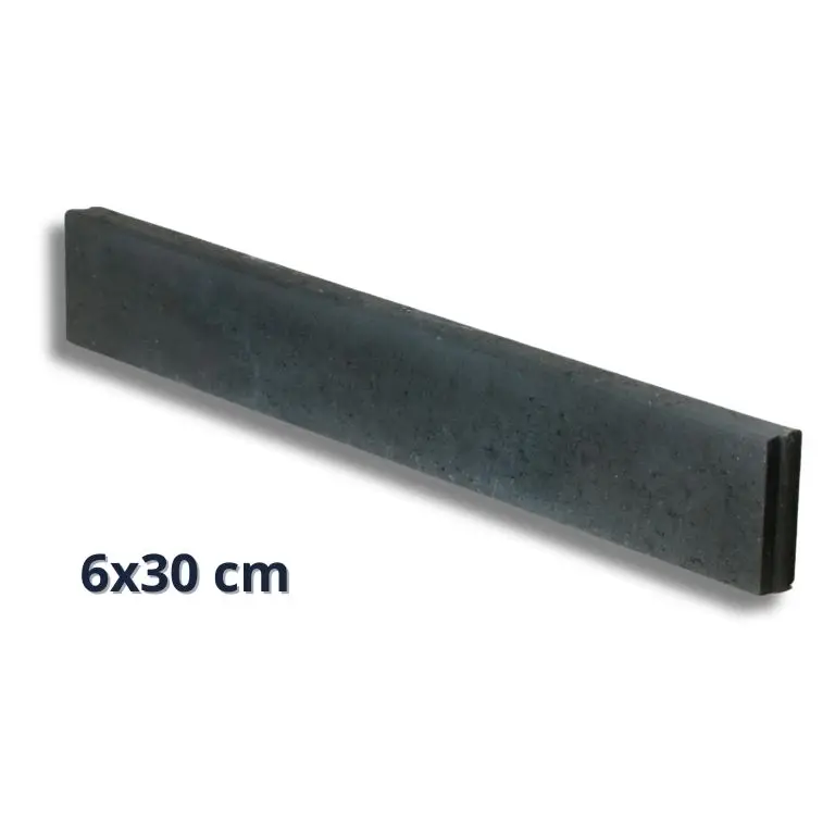 Opsluitband 6x30x100 cm Zwart _ Antraciet