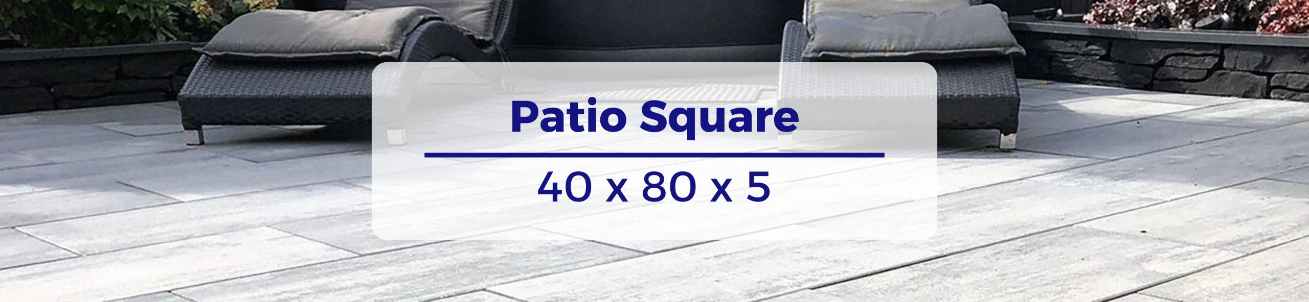 Patio Square 40x80x5 - Nero_Grey