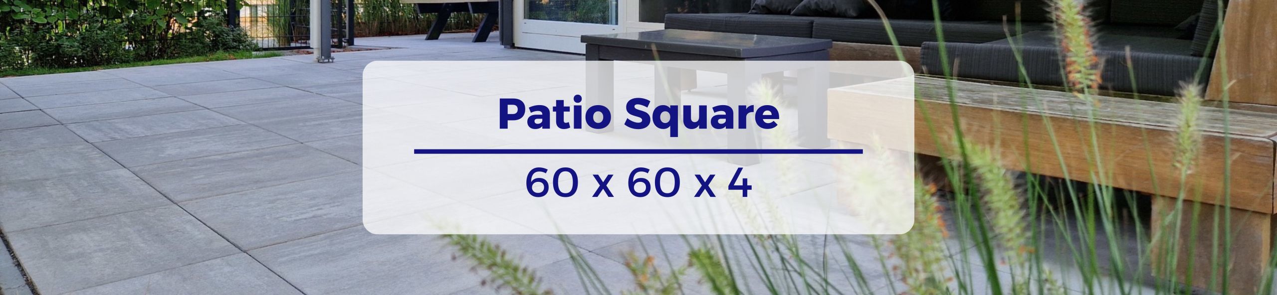 Patio Square 60x60x4 - Concrete