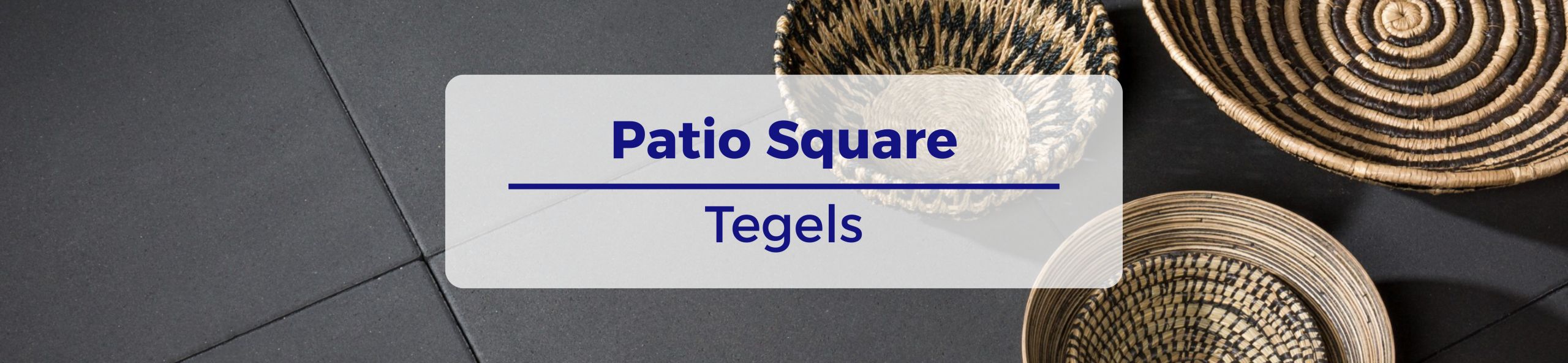 Patio Square Tegels - 60x60x4 Black TOP