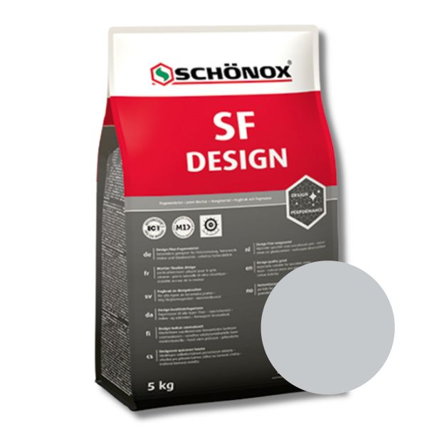 Schönox Voeg SF Design 5 KG - Zilvergrijs