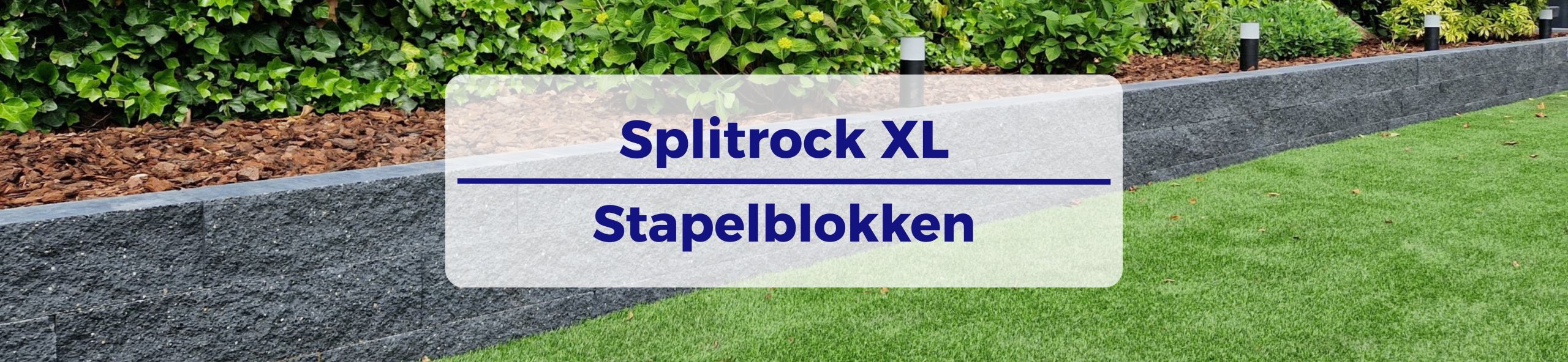 Splitrock XL stapelblokken - strak antraciet