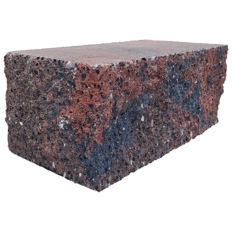 Splitrock hoekstuk 29x13x11 cm Bruin_Zwart geknipte kopse kant