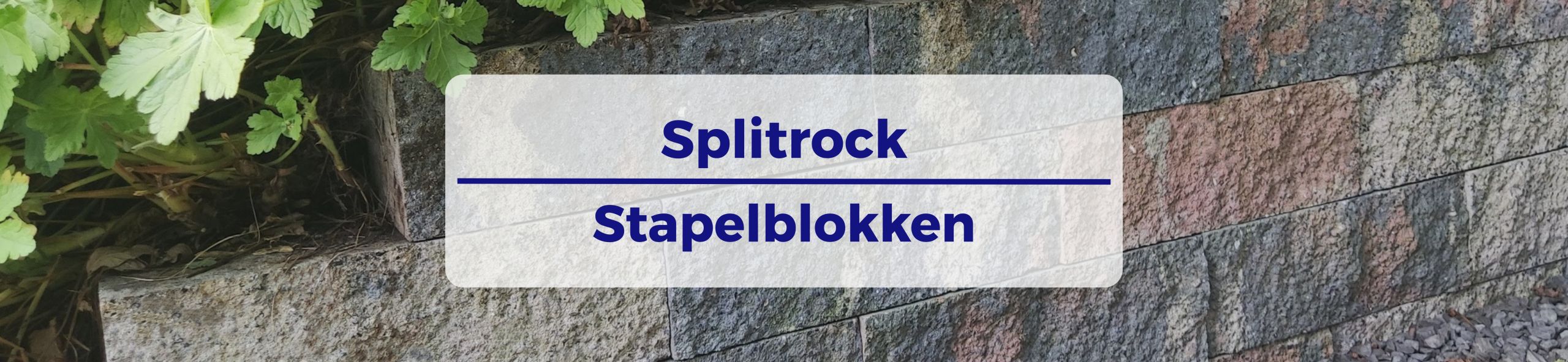 Splitrock stapelblokken - strak tricolore