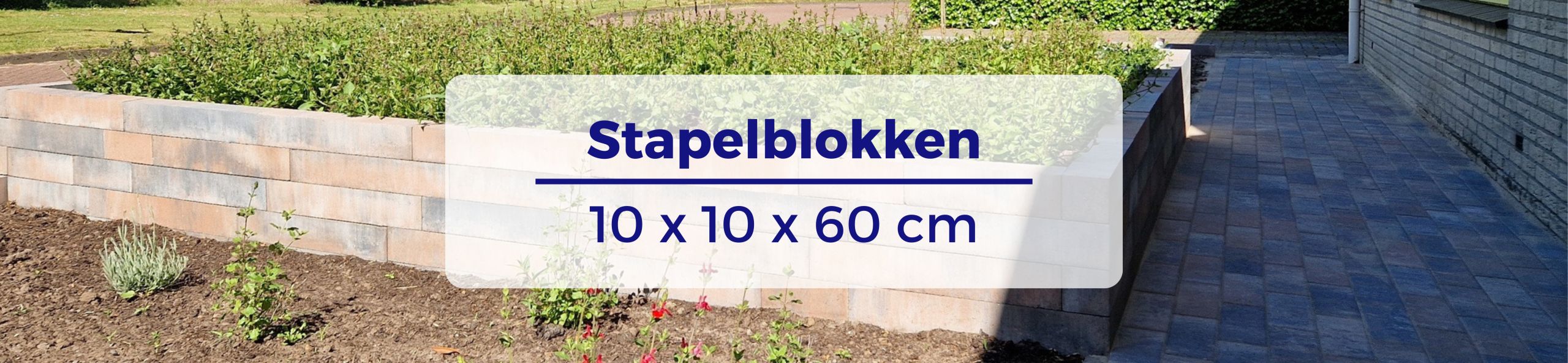 Stapelblokken 10x10x60 - Linea 10x10x60 cm tricolore