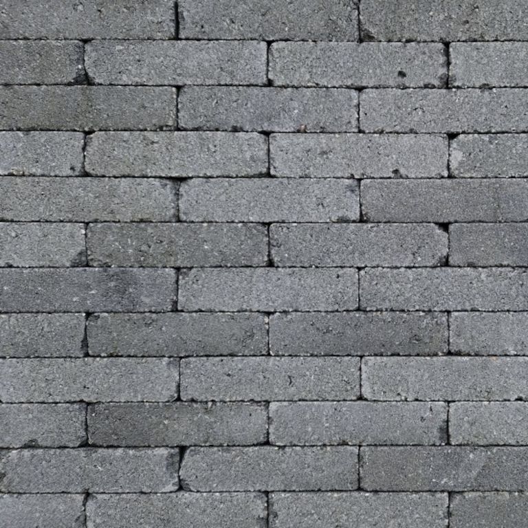 Stonique getrommelde Waalformaat 7 cm Antraciet