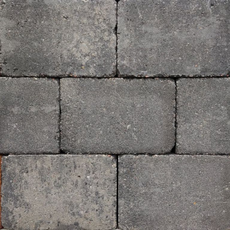 Stonique trommel 20x30x5 cm Grijs_Zwart