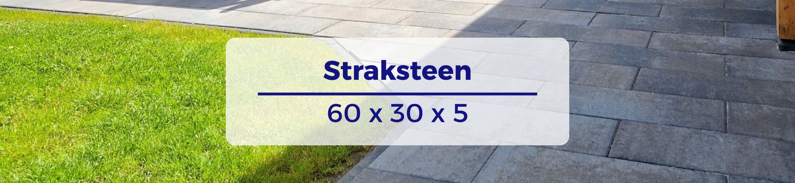 Straksteen 60x30x5 - Oud Drachten