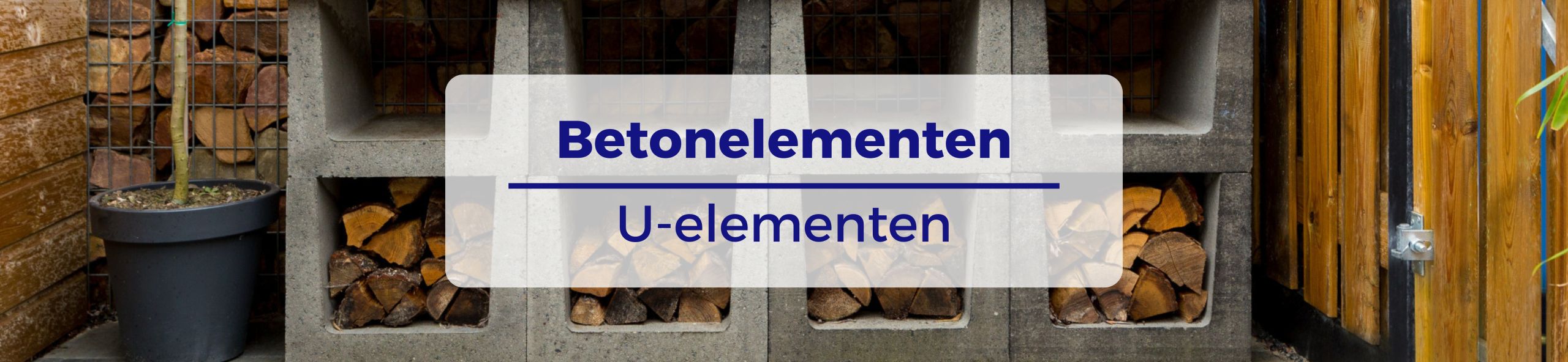 U-element 40x40x50 cm grijs