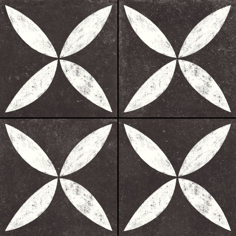 vtwonen Solostone Decoren Belgian Stone Flower White 70x70