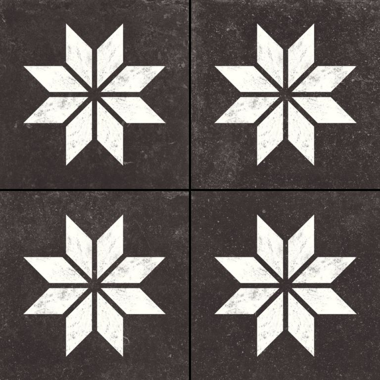 vtwonen Solostone Decoren Belgian Stone Star White 70x70