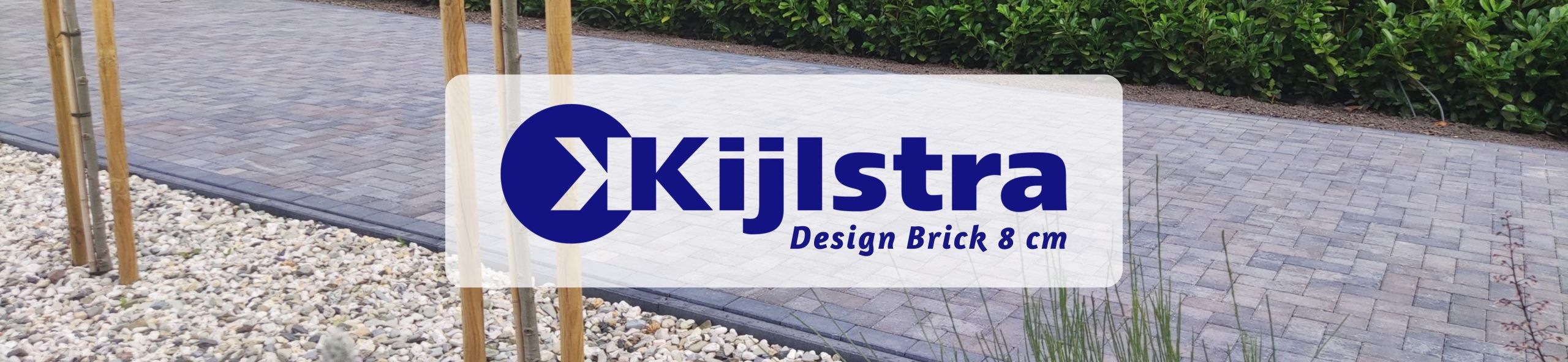 Design Brick glad 8 cm - Ocean