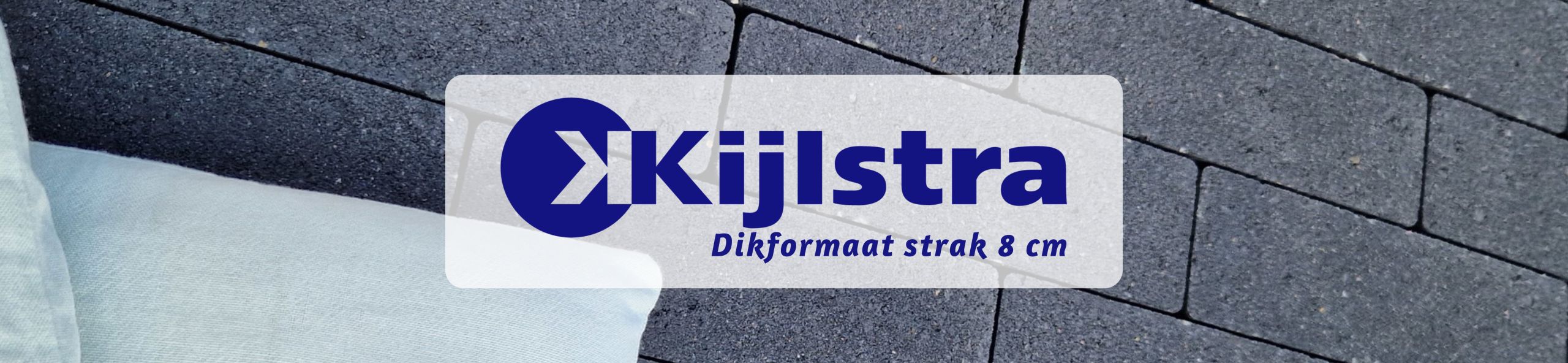 Kijlstra Bestrating - Dikformaat strak 8 cm antraciet