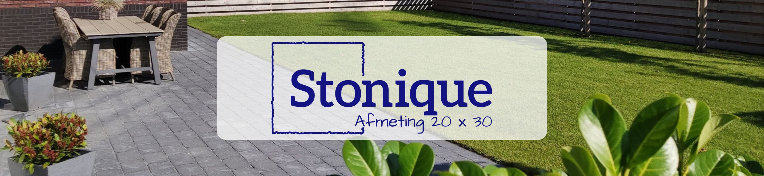 Stonique Trommel 20x30x6 Antraciet