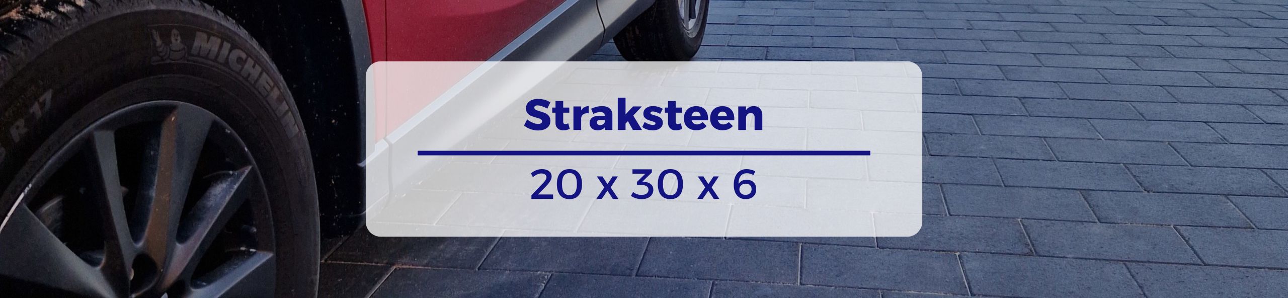 Straksteen 20x30x6 - Antraciet