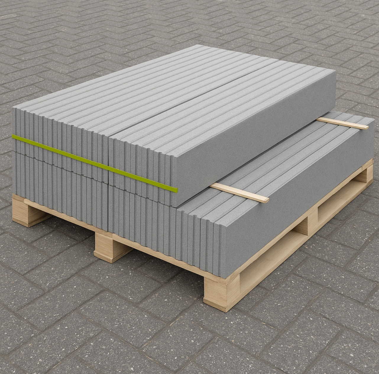 Grijze opsluitbanden