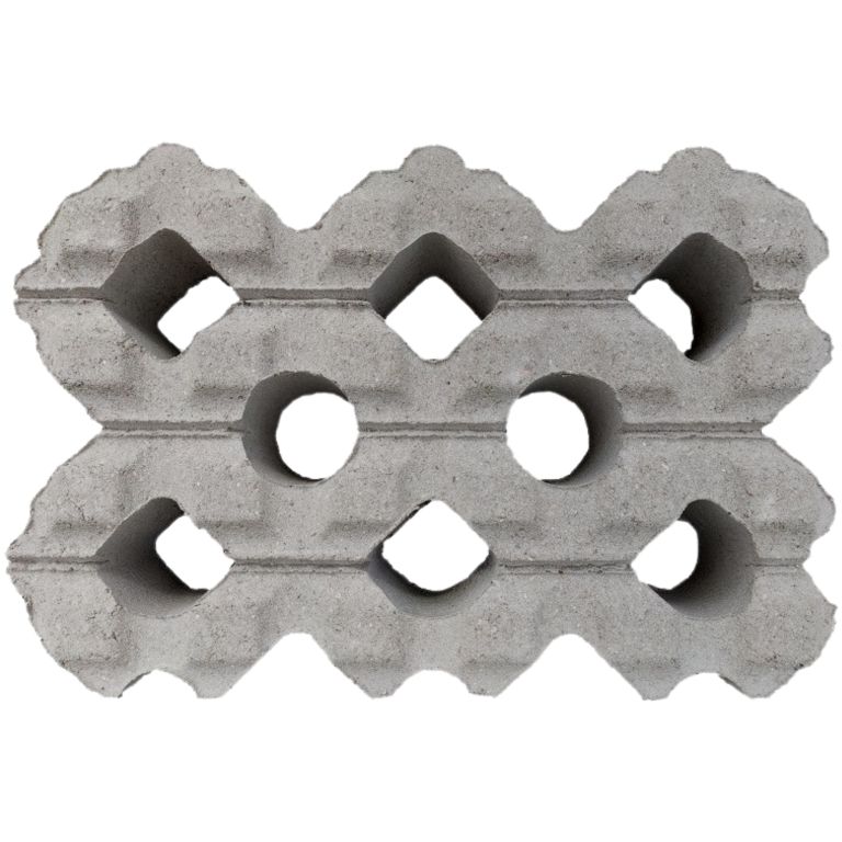 Grasbeton WaterWijs 40x60x10 cm grijs profiel (DR)