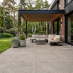Beste Koop Uni Texture Taupe 80×80