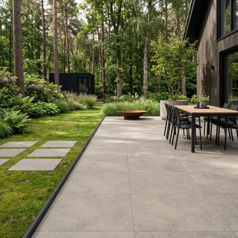 Beste Koop Uni Texture Taupe 80×80