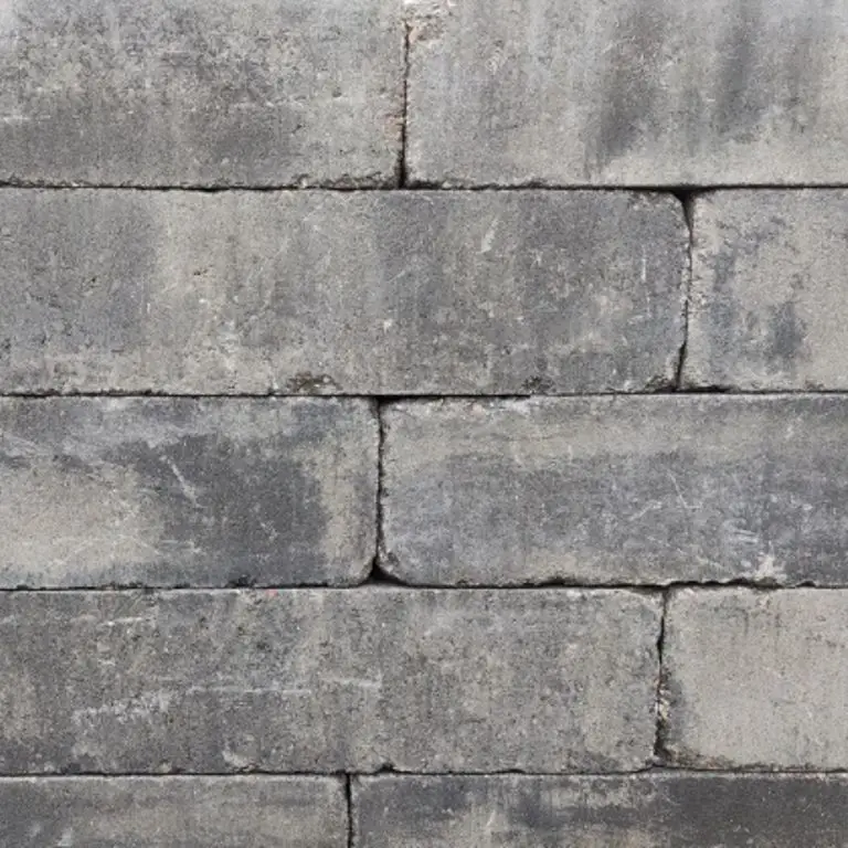 Linea getrommeld 15x15x60 cm Grijs_Zwart