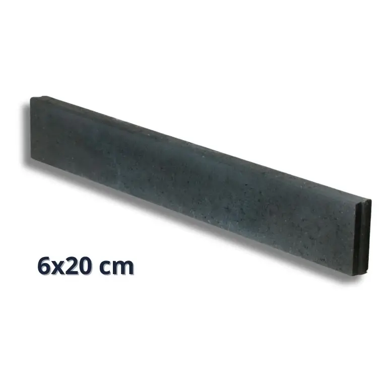 Opsluitband 6x20x100 cm Zwart _ Antraciet